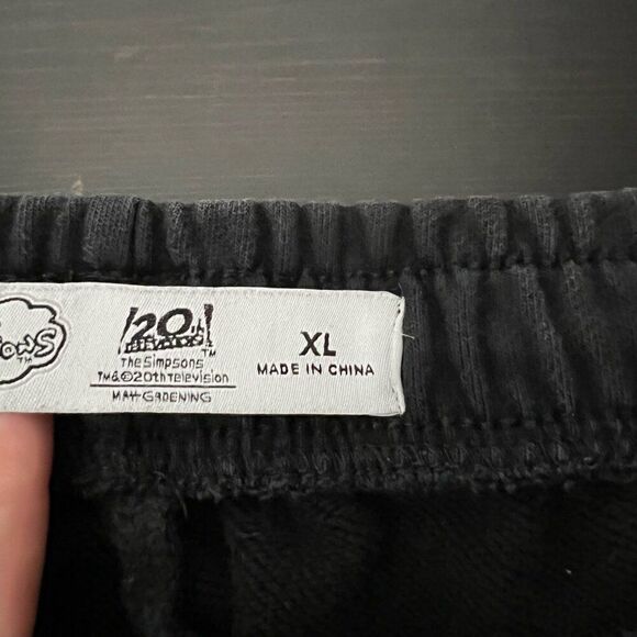 The Simpsons Youth Joggers Sweatpants Size XL Black Bart Problem Child Cotton - Picture 9 of 14